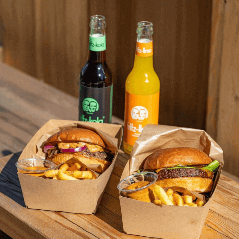 burger, soda, streetfood